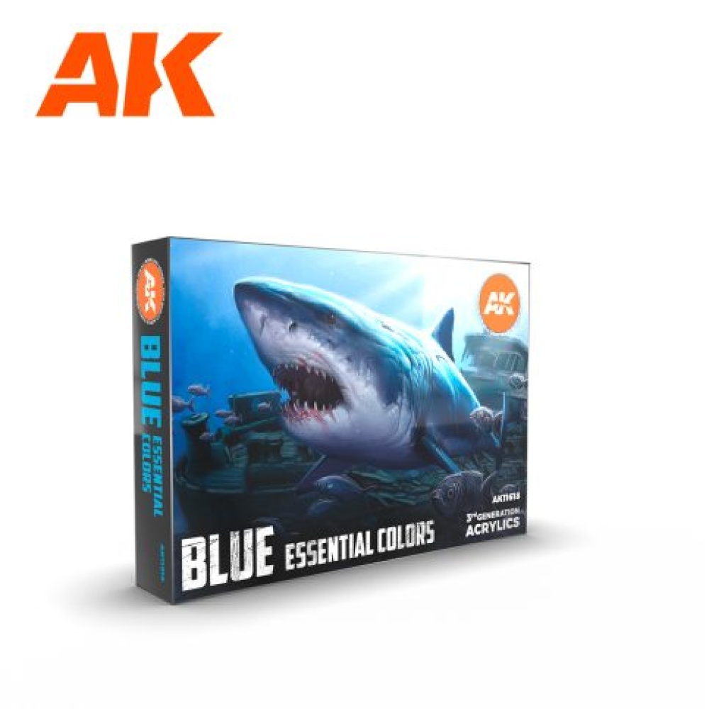 AK Interactive: Blue Essential Colors