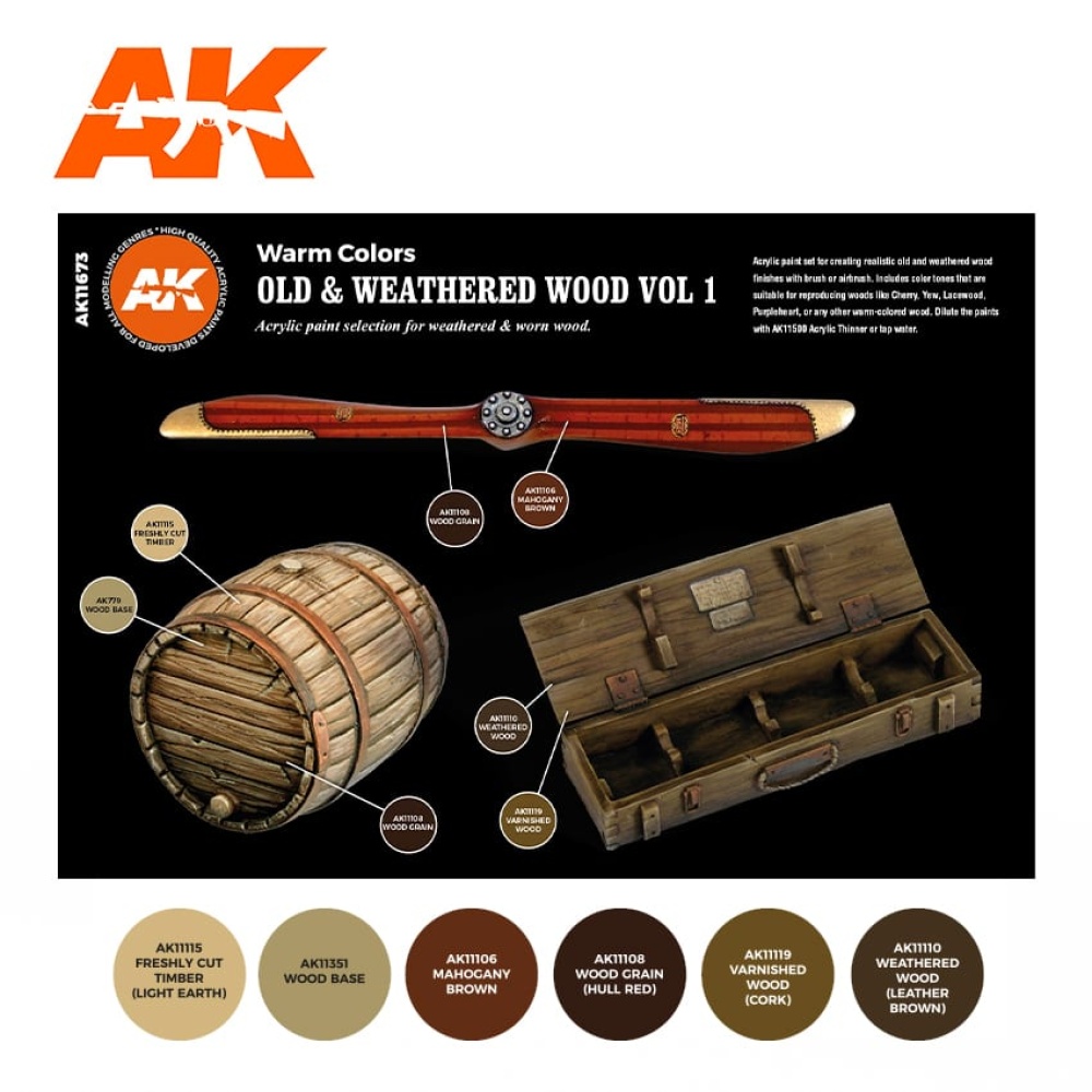 AK Interactive: Old And Weathered Wood Vol. 1 - Imagen 2