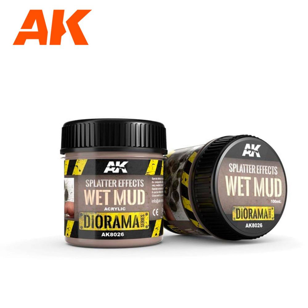AK Interactive: Splatter Effects Wet Mud 100ml