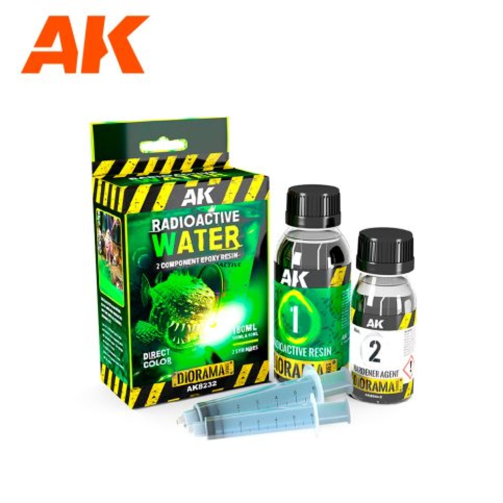 AK Interactive: Resin Radioactive Water 2 Component Epoxy Resin 180Ml