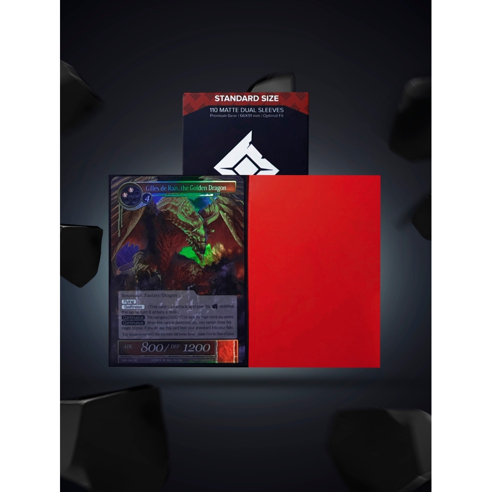 Card Sleeves: Obsidian Gear Standard- Matte (110 piezas)