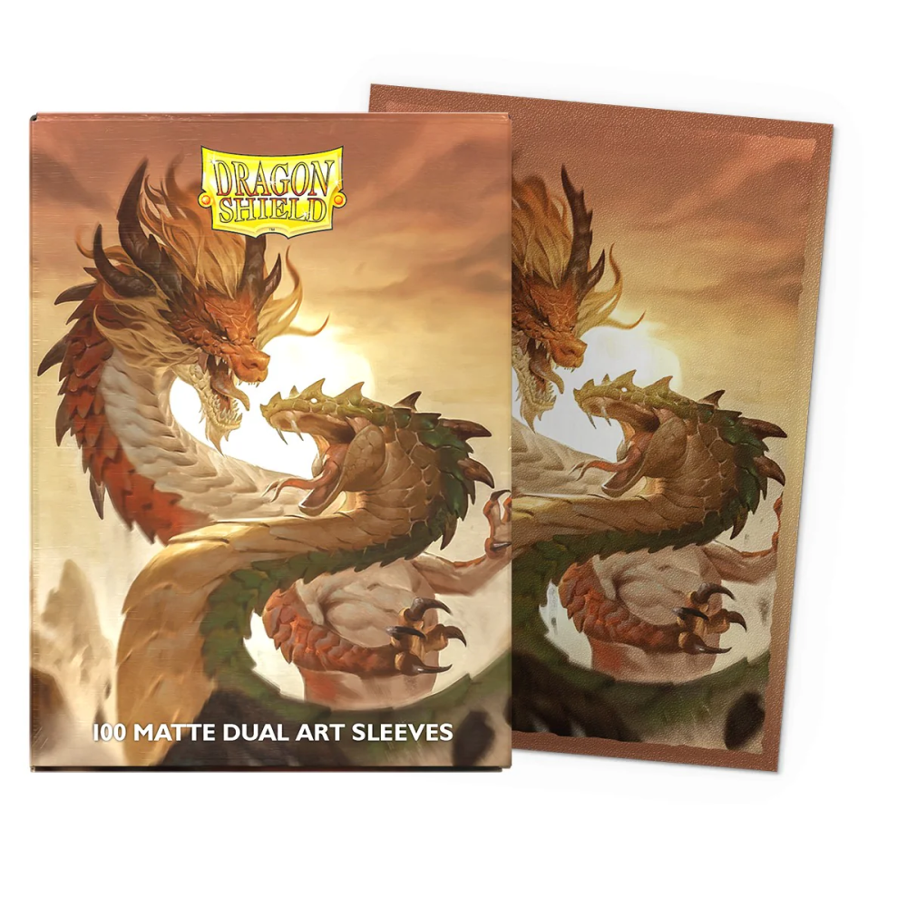 Dragon Shield Sleeves: Standard DUAL-Matte 'Wood Snake' (100 ct.)